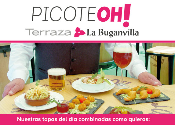 PICOTEOH! en la terraza de La Buganvilla