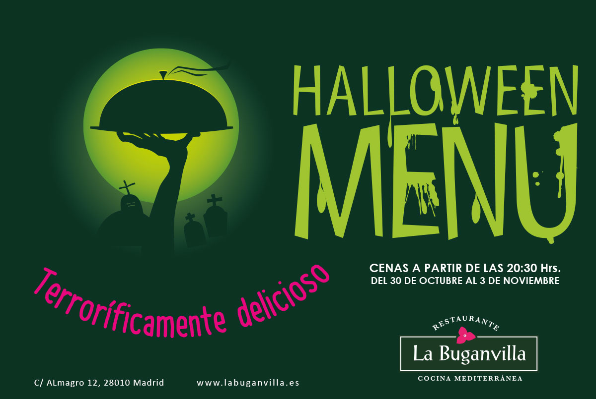 Menú Especial Halloween 2019